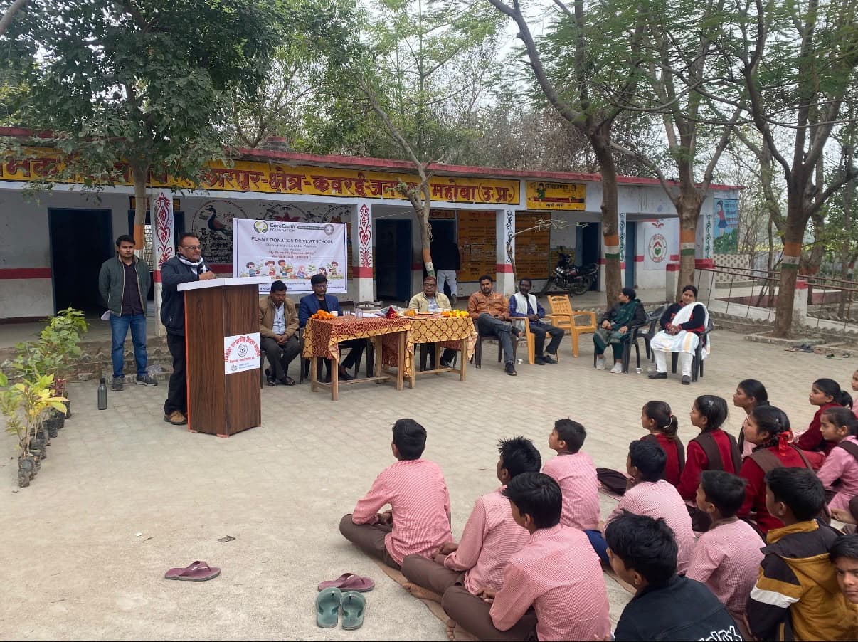 On the ground with CoreEarth Foundation volunteers.